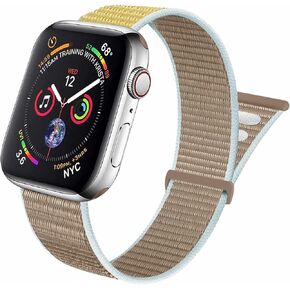 Sport Loop Compatible with Apple Watch Band 38mm 40mm 41mm 42mm 44mm 45mm 49mm,Women Men Adjustable Nylon Braided Strap for iWatch Ultra Series 8/7/6/5/4/3/2/1/SE