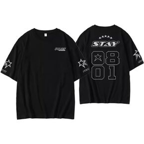 KPOP Stray Kids Tshirt 5-Star New AlbumTee Minho Jisung Felix Hyunjin Bangchan Merch Tops for Women Men