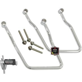 Luggage Bracket Saddlebag Pannier Support Bars compatible with Honda SHADOW SPIRIT VT750 DC YAMAHA WILD STAR (ROAD STAR) XV 1700 WARRIOR