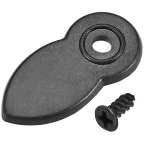 uxcell Frame Turn Button, 4/5" Plastic Flat with Screws for Hanging Pictures, Photos, Drawings and Posters, 20 Pcs (Black)