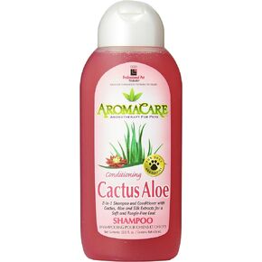 PPP AromaCare Conditioning Cactus Shampoo for Dogs - Luxurious Aloe Soothes and Nourishes Skin, Fur & Coat - No More Dry, Tangled Fur - 13.5 fl oz.