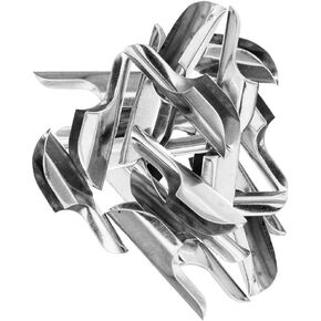 Silver Metal T-Bars Cord Anchors (25 Pack)