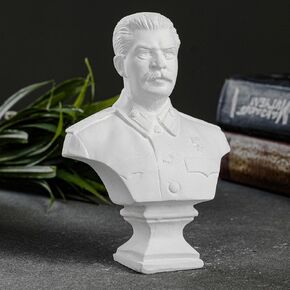 Joseph Stalin Soviet Union Chief Copper Colored Bust Sculpture Statue Collectible Art Figurine Figure