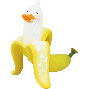 تمثال بطة الموز، هدايا مضحكة لنحت بطة الموز لطيف من الراتنج الأصفر، هدايا هفوة لديكور المكاتب، منحوتة ديكور منزلية فريدة من نوعها للأرفف، ديكور حديقة مضحك للهدايا الغريبة in Kuwait