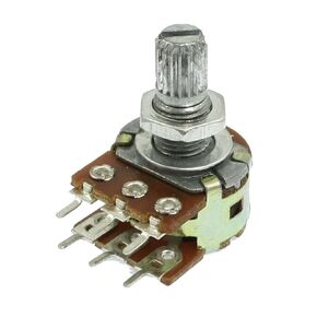 uxcell a12082400ux0464 B50K Ohm Dual Linear Taper 6 Pins Rotary Potentiometers Pots