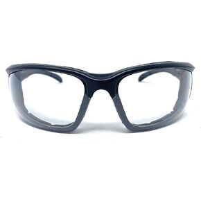 The Daytona Motorcycle Padded Glasses Shades, Outdoor Sports Wrap Around Sunglasses, Clear Lens