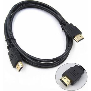 Hdmi to Hdmi 4K HDMI Cables 6.6FT/2M, High-Speed HDMI 2.1 Cable 4k120 144Hz to Connect The Laptop to TV, Support Computer Monitor Cable, Monitor, PS5, PS4, Projector, Fire TV, & More, Black in Saudi Arabia