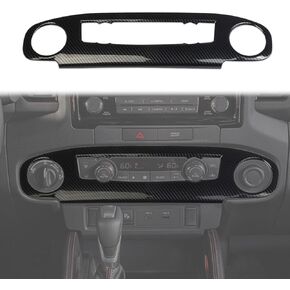 Korlot Carbon Fiber Center Console Air Conditioner Panel AC Cover Trim for Nissan Frontier 2022+