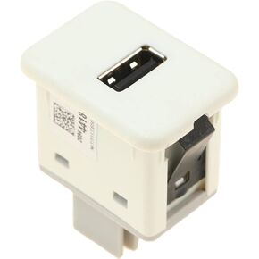 YAOPEI 20944418 USB Port Receptacle White Center Console AUX Connector Plug USB-A Socket Compatible with Cadillac Escalade 2007-2014 Buick Encore 2009-2017