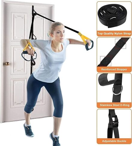 Bodyweight Fitness Resistance Kit Extension Strap Door Anchors in Saudi Arabia