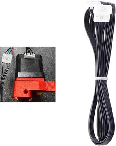 2Pcs Black 3D Printer Stepper Motor Extension Cable Extruder Motor Extended Cable and Ender3 V2 CR10 3D Printer Accessories 100cm Length for Industrial and Scientific in Saudi Arabia