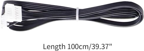 2Pcs Black 3D Printer Stepper Motor Extension Cable Extruder Motor Extended Cable and Ender3 V2 CR10 3D Printer Accessories 100cm Length for Industrial and Scientific in Saudi Arabia