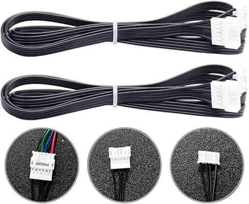 2Pcs Black 3D Printer Stepper Motor Extension Cable Extruder Motor Extended Cable and Ender3 V2 CR10 3D Printer Accessories 100cm Length for Industrial and Scientific in Saudi Arabia