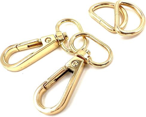 20 Pcs 3/4" Inside Diameter Oval Ring Lobster Clasp Claw Swivel with D-Rings for Strap Push Gate Lobster Clasps Hooks Swivel Snap Fashion Clips (Antique Brass 3/4 inch) in Saudi Arabia