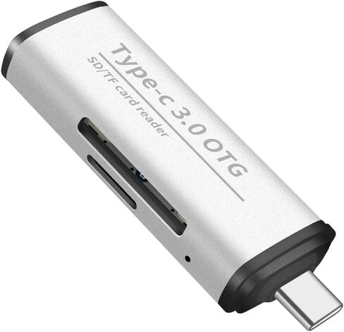 SD Card Reader, High-Speed USB C to Micro SD Card USB 3.0 OTG Adapter Dual Slots, Memory Card Reader for SD/Micro SD/SDHC/SDXC/MMC, Compatible with MacBook Pro/Air, Chromebook, Android Galaxy in Saudi Arabia