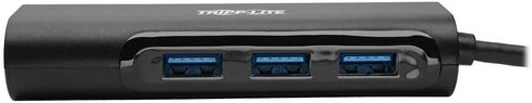 Tripp Lite USB C Hub Multiport Adapter Converter w/ 3x USB-A, Micro SD, SD/MMC Memory Card Reader Thunderbolt 3, Black (U460-003-3AMB) in Saudi Arabia