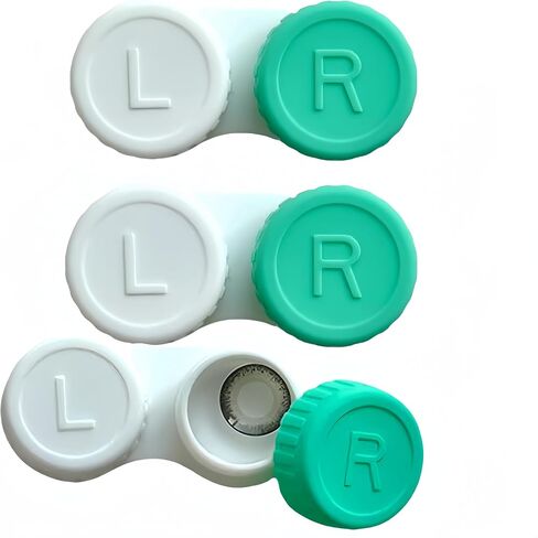 AITIME Contact Lens Case for Travel,Leak Proof, PP Material, Left and Right Contact Lens Holder Container Box fit Hard and Soft Lens, Contact Lens Soak Storage Kit for Home,Pack of 1 in Saudi Arabia