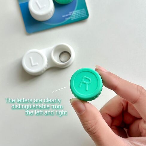 AITIME Contact Lens Case for Travel,Leak Proof, PP Material, Left and Right Contact Lens Holder Container Box fit Hard and Soft Lens, Contact Lens Soak Storage Kit for Home,Pack of 1 in Saudi Arabia