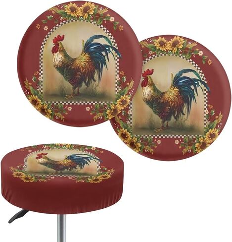 American Flag Map Round Stool Cover Set of 2 Round Stool Cushion Slipcover with Elastic Band Easy Install Stylish Bar Stool Seat Covers for Home Bar in Saudi Arabia