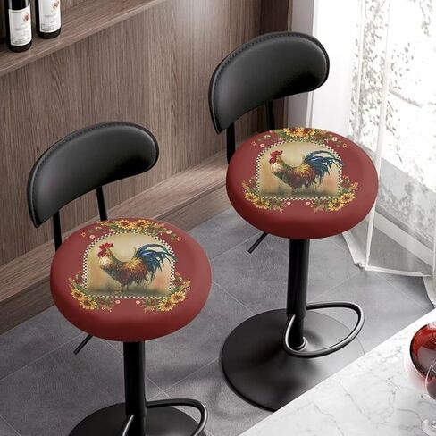 American Flag Map Round Stool Cover Set of 2 Round Stool Cushion Slipcover with Elastic Band Easy Install Stylish Bar Stool Seat Covers for Home Bar in Saudi Arabia