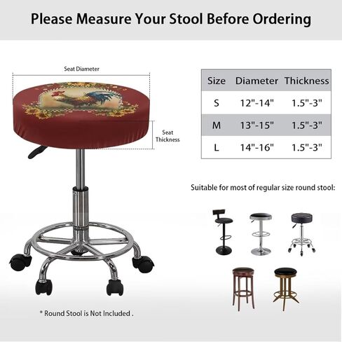 American Flag Map Round Stool Cover Set of 2 Round Stool Cushion Slipcover with Elastic Band Easy Install Stylish Bar Stool Seat Covers for Home Bar in Saudi Arabia