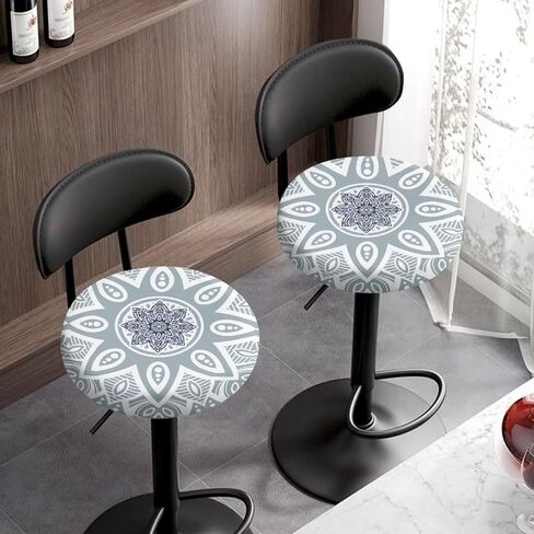 American Flag Map Round Stool Cover Set of 2 Round Stool Cushion Slipcover with Elastic Band Easy Install Stylish Bar Stool Seat Covers for Home Bar in Saudi Arabia
