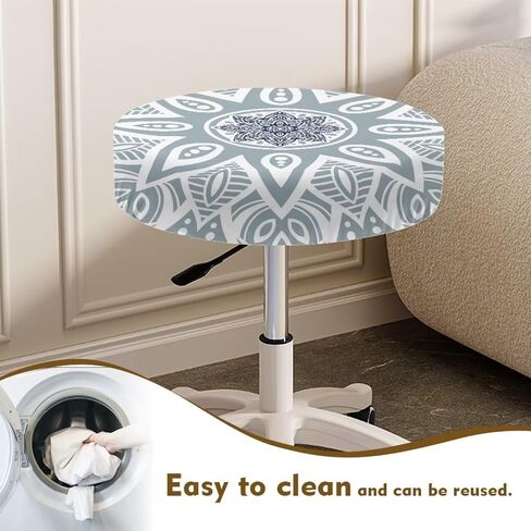 American Flag Map Round Stool Cover Set of 2 Round Stool Cushion Slipcover with Elastic Band Easy Install Stylish Bar Stool Seat Covers for Home Bar in Saudi Arabia