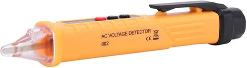 Voltage Detector Test Pen, 802 High Accuracy Voltage Detector, Non Contact Voltage Tester with Buzzer Alarm, Electrical Tester 48 1000V 12 1000V(Yellow) in Saudi Arabia