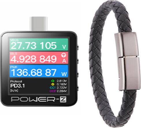 Power-Z KM003C Portable USB-C Fast Charging Tester +USB Handline PD3.1 QC5.0 Digital Voltmeter in Saudi Arabia