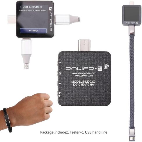 Power-Z KM003C Portable USB-C Fast Charging Tester +USB Handline PD3.1 QC5.0 Digital Voltmeter in Saudi Arabia