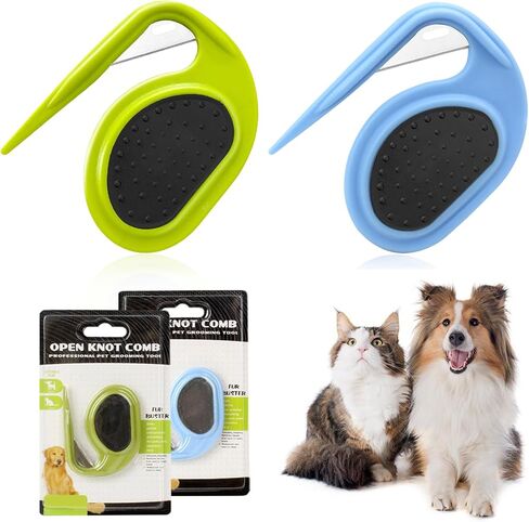 Multifunctional Pet Grooming Tool - Knotting Comb and Hair Removal for Cats and Dogs, Knot Remover and Opener for Loose, Knotted Hair in Saudi Arabia