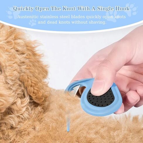 Multifunctional Pet Grooming Tool - Knotting Comb and Hair Removal for Cats and Dogs, Knot Remover and Opener for Loose, Knotted Hair in Saudi Arabia