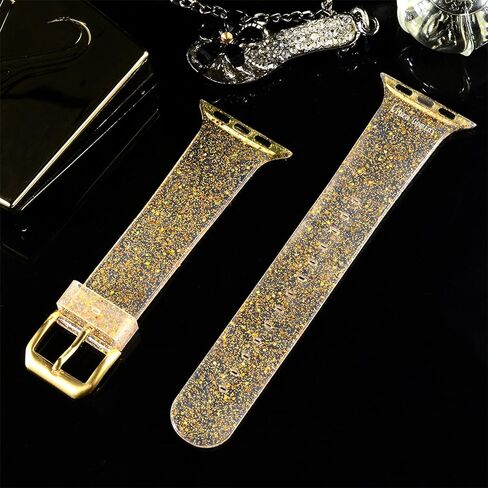 Libra Gemini Compatible with Apple Watch Band, Women Transparent Clear Soft Cute Silicone Sports iWatch Band Strap for Apple Watch Series 8/7/6/5/4/3/2/1/SE in Saudi Arabia