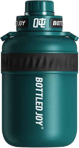 Insulated Stainless Steel Water Bottle for Sports and Travel, BPA-Free,Bottled joy with strap (grey, 32 oz) in Saudi Arabia