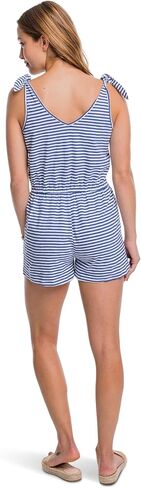 Southern Tide Tillie Stripe Sunfarer Tie Shoulder Romper in Saudi Arabia