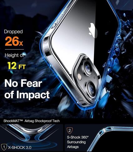 حافظة TORRAS مقاومة للصدمات لهاتف iPhone 12 Pro Max، حافظة شفافة غير لامعة للحماية من السقوط من الدرجة العسكرية متوافقة مع حافظة هاتف iPhone 12 Pro Max، سلسلة Guardian، أسود in Saudi Arabia