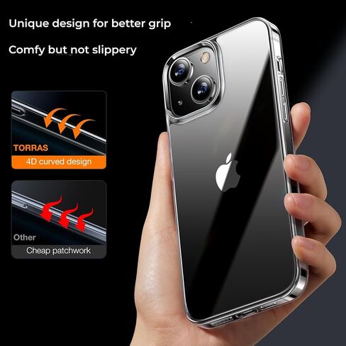 حافظة TORRAS مقاومة للصدمات لهاتف iPhone 12 Pro Max، حافظة شفافة غير لامعة للحماية من السقوط من الدرجة العسكرية متوافقة مع حافظة هاتف iPhone 12 Pro Max، سلسلة Guardian، أسود in Saudi Arabia