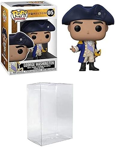 POP Broadway: Hamilton - George Washington Funko Pop! Vinyl Figure (Bundled with Compatible Pop Box Protector Case), Multicolor, 3.75 inches in Saudi Arabia