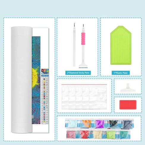 Lxmsja 5D المجرة الفضاء كوكب الماس اللوحة الفنية، مجموعات الرسم الفني الماس للبالغين، DIY الحفر الكامل الكريستال حجر الراين الفنون والحرف ديكور جدار المنزل 16x12 بوصة in Saudi Arabia