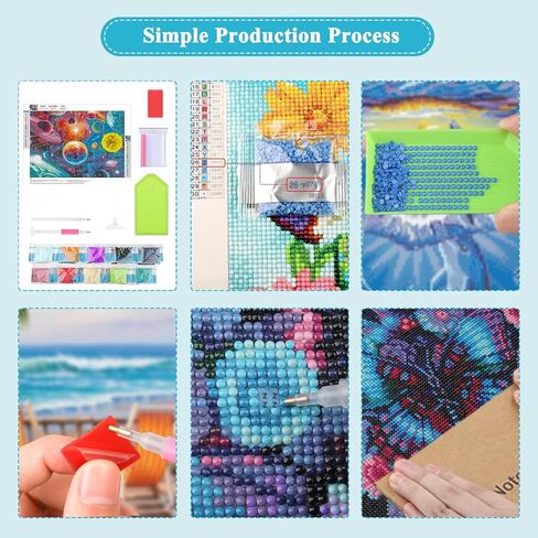 Lxmsja 5D المجرة الفضاء كوكب الماس اللوحة الفنية، مجموعات الرسم الفني الماس للبالغين، DIY الحفر الكامل الكريستال حجر الراين الفنون والحرف ديكور جدار المنزل 16x12 بوصة in Saudi Arabia