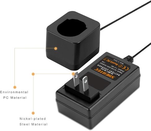 شاحن بطارية Shentec 7.2V-18v متوافق مع بطاريات Black and Decker PS120 PS130 PS140 Ni-MH/Ni-Cd Pod Style (1) in Saudi Arabia