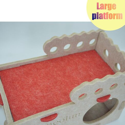 Guinea Pig Bed Hideout, Sturdy Felt Small Animal Bed Platform with Stable Stairs & Soft Mat, Small Pets Gift for Chinchilla Hamsters Hiding Sleeping(Camle) in Saudi Arabia