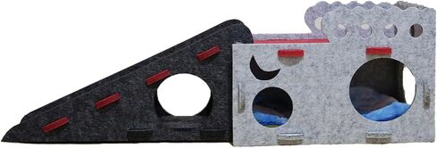 Guinea Pig Bed Hideout, Sturdy Felt Small Animal Bed Platform with Stable Stairs & Soft Mat, Small Pets Gift for Chinchilla Hamsters Hiding Sleeping(Camle) in Saudi Arabia