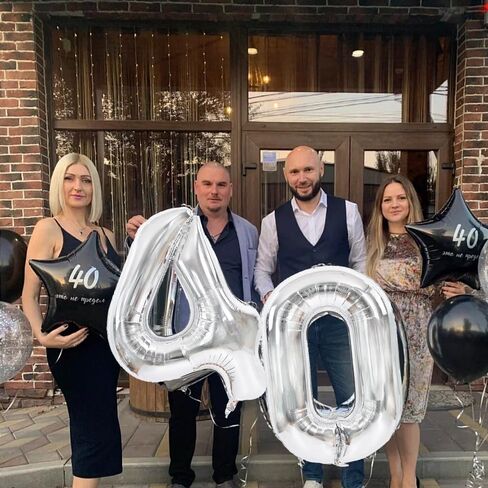 TONIFUL 40 بوصة فضية أرقام كبيرة بالونات 0-9، عدد 3 أرقام 3 بالونات الهيليوم، احباط مايلر بالونات أرقام كبيرة لحفلات أعياد الميلاد الذكرى السنوية لوازم الزينة in Kuwait