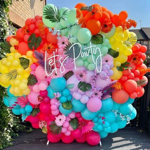 149pcs Fruit Balloon Garland Arch Kit Pink Yellow Green Balloons with Mixed Waterlemon Pineapple Mylar Foil Balloons for Twotti Fruity Party Decorations 2nd Birthday Party Summer Supplies in Saudi Arabia