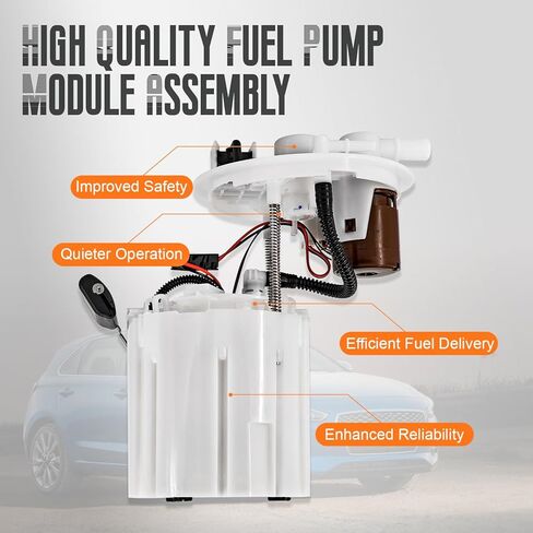 PratRaken 31110-F3500 Fuel Pump Module Assembly Fits for Hyundai Elantra Kona Accent 2017 2018 2019 2021 2022, for Kia Forte Rio 2019-2021 Replaces FG2329 31119C9000 31120F3500, 31370A9000 811GE in Kuwait