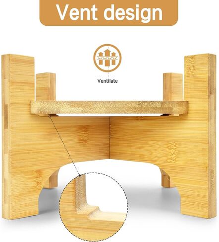 Drink Dispenser,Water Dispenser And Beverage Dispenser Stand(Natural Bamboo).Fit Max 8.66 Inch Glass Drink Dispenser,Water Jugs,Glass Water Pitcher.Ideal for Home, Parties, and Catering Events. in Saudi Arabia