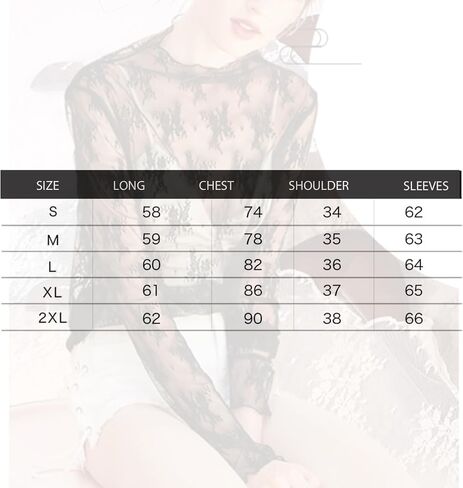 Lace Tops for Women Long Sleeve Undershirt Floral Mesh Sheer Layering Top in Saudi Arabia
