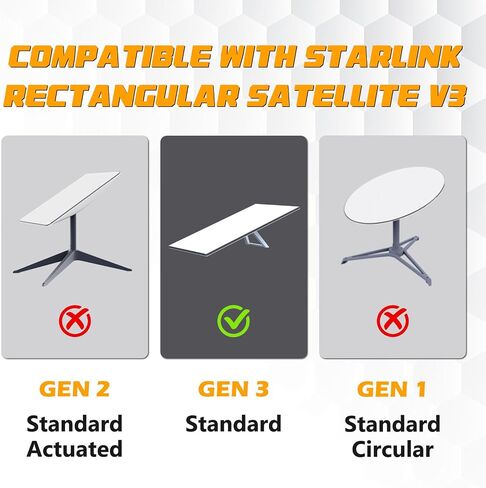 Starlink Gen 3 Cable 45M(147FT) for Standard V3 Dish Starlink Outdoor Cable Extension - Waterproof Gray in Kuwait