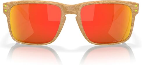 Oakley OO9244 Holbrook Low Bridge Fit Rectangular Sunglasses, Matte Stone Desert Tan/Prizm Ruby Polarized, 56 mm in Saudi Arabia